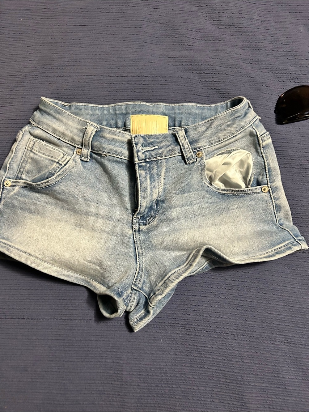 Light Blue Denim Women's Jean Shorts - Casual Summer Cut